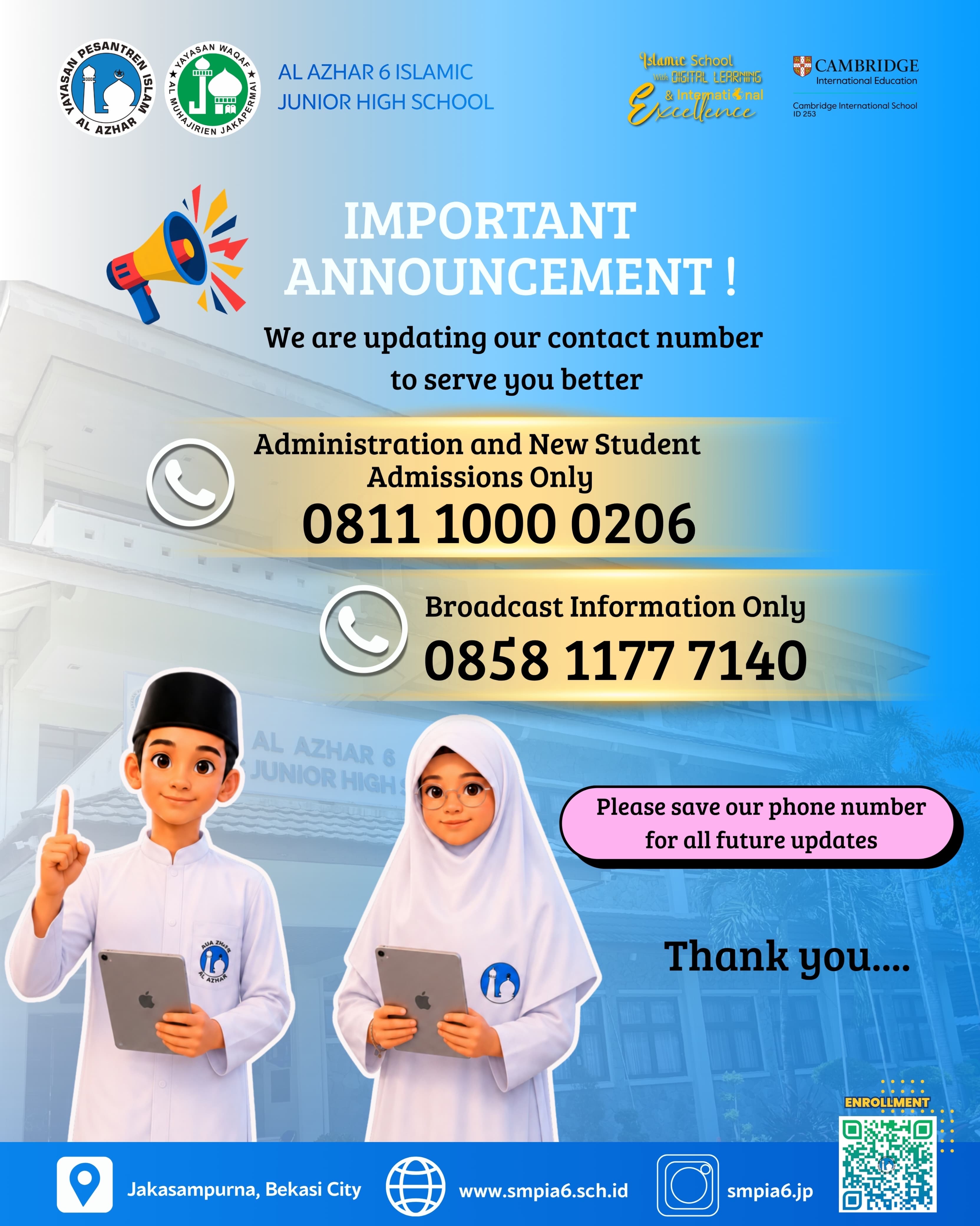 Important Update: New Contact Numbers for SMPIA 6