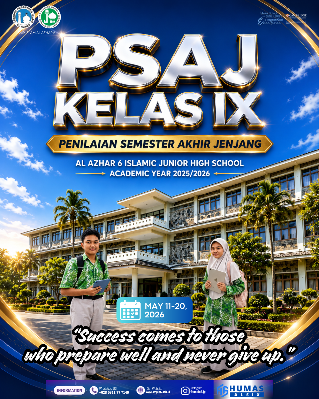 PSAJ 2026 at Islamic JHS Al Azhar 6 Bekasi