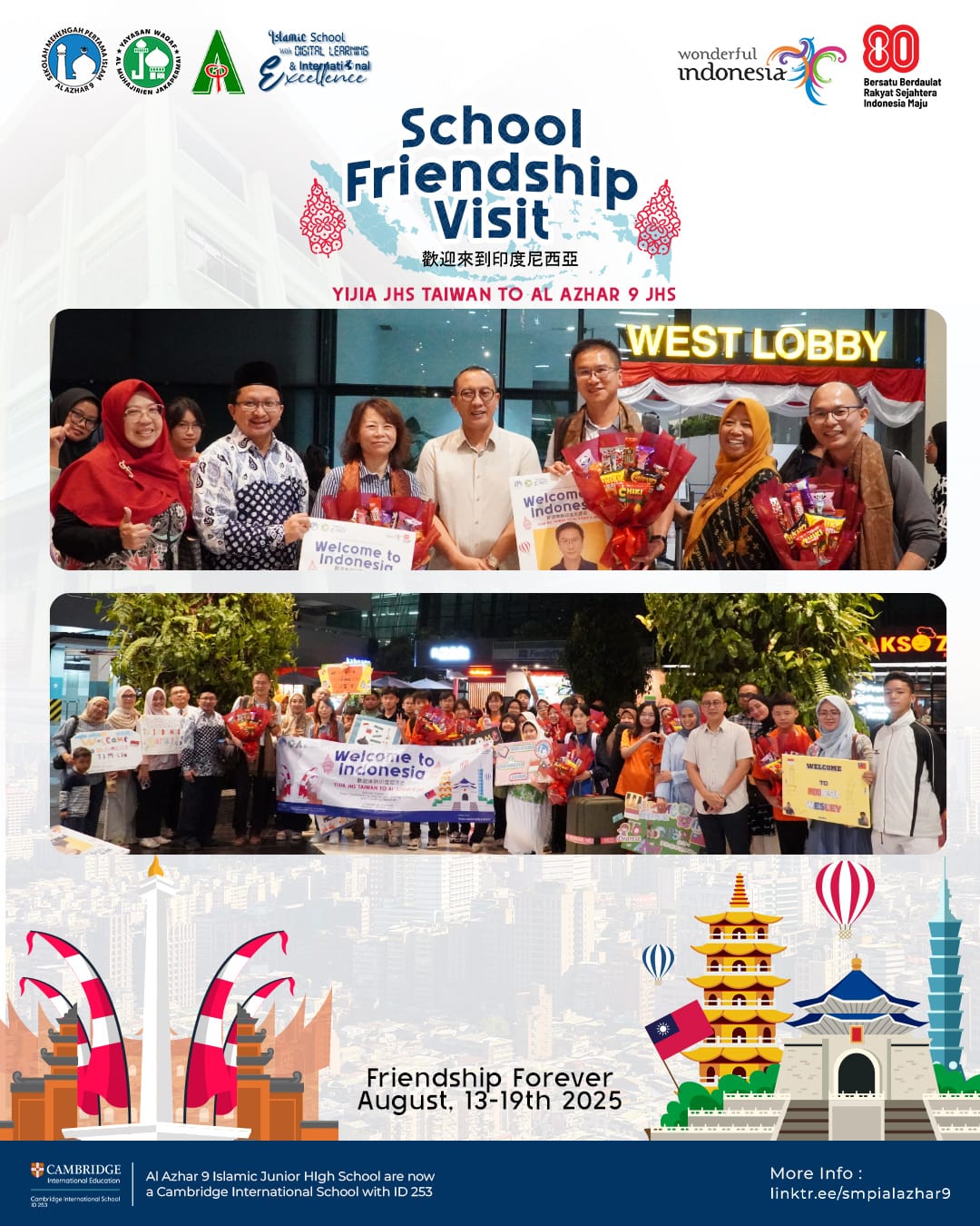 The visit of YIJIA JHS Taiwan to Al Azhar 9 Islamic JHS