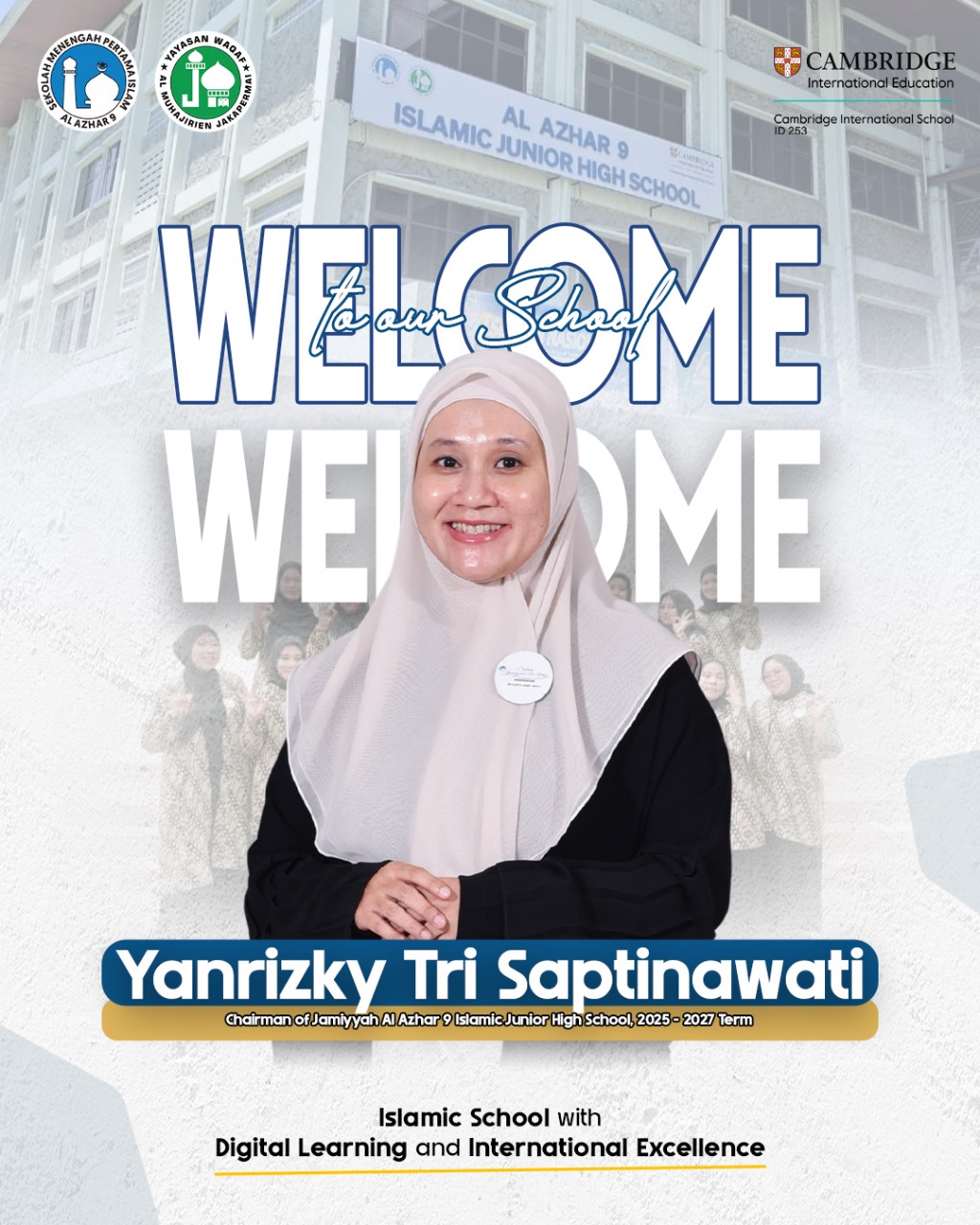 Jamiyyah Chairperson Mrs. Yanrizky Tri Saptinawati for the 2025–2027 term