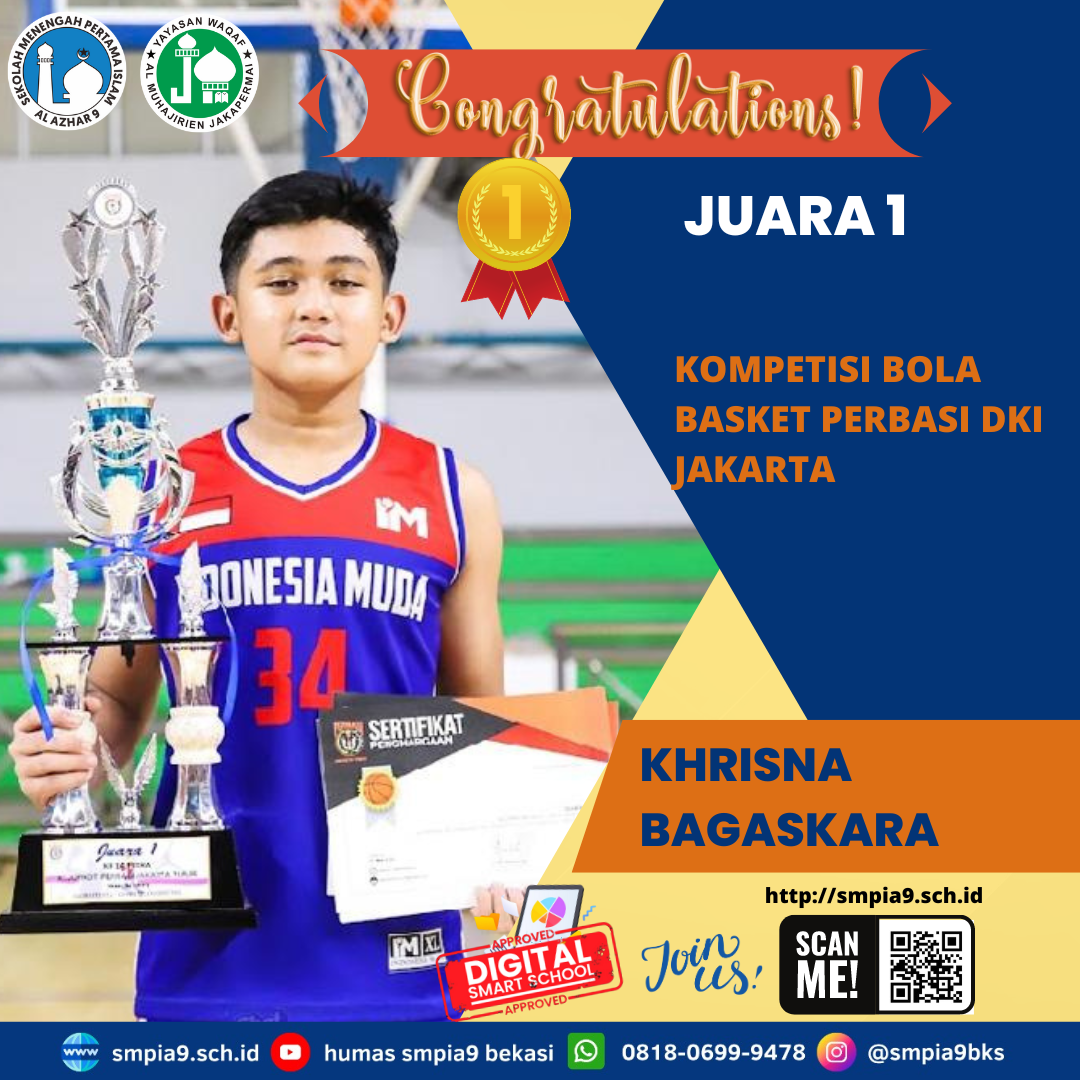 Khrisna Bagaskara Wins 1st Place in the Perbasi DKI Jakarta Basketball Competition