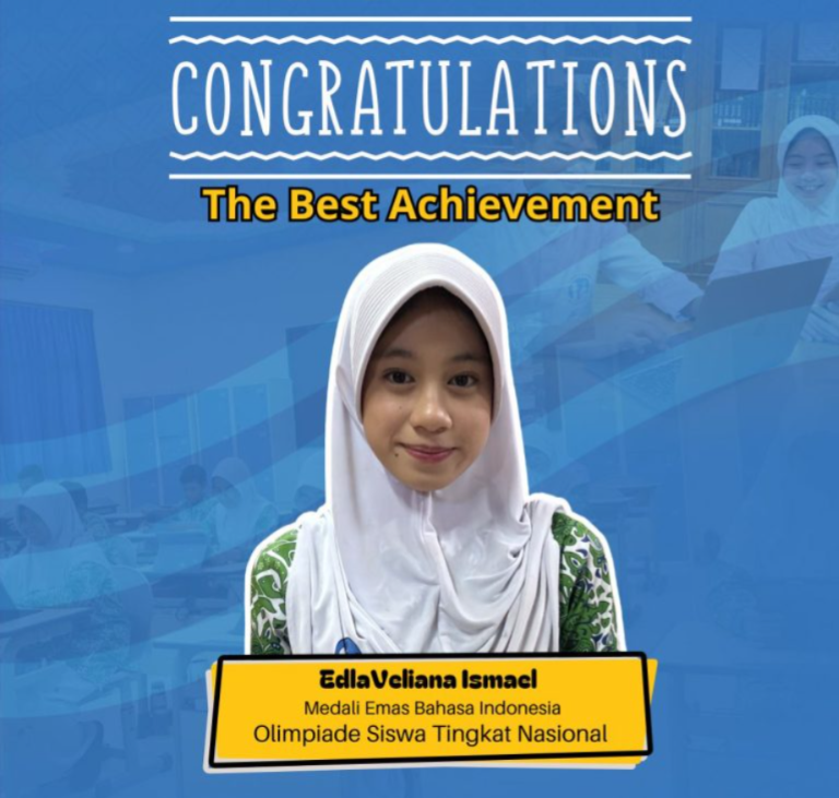 Edla Veliana Ismael Wins Gold Medal in Indonesian Language at the National Level Student Olympiad