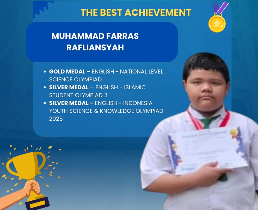 Muhammad Farras Rafliansyah Wins Three Medals in English Olympiads
