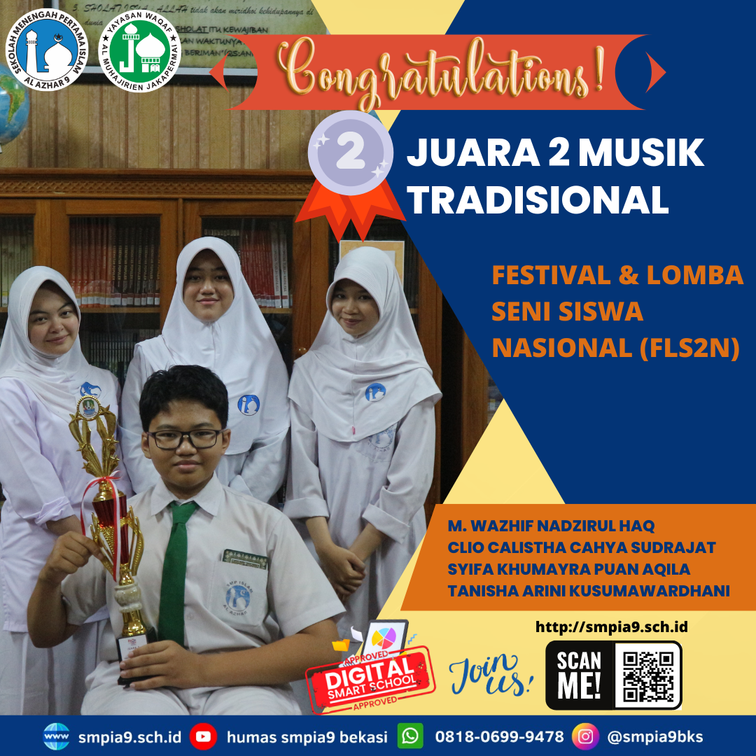 2nd Place in Traditional Music at the National Student Art Festival & Competition (FLS2N)