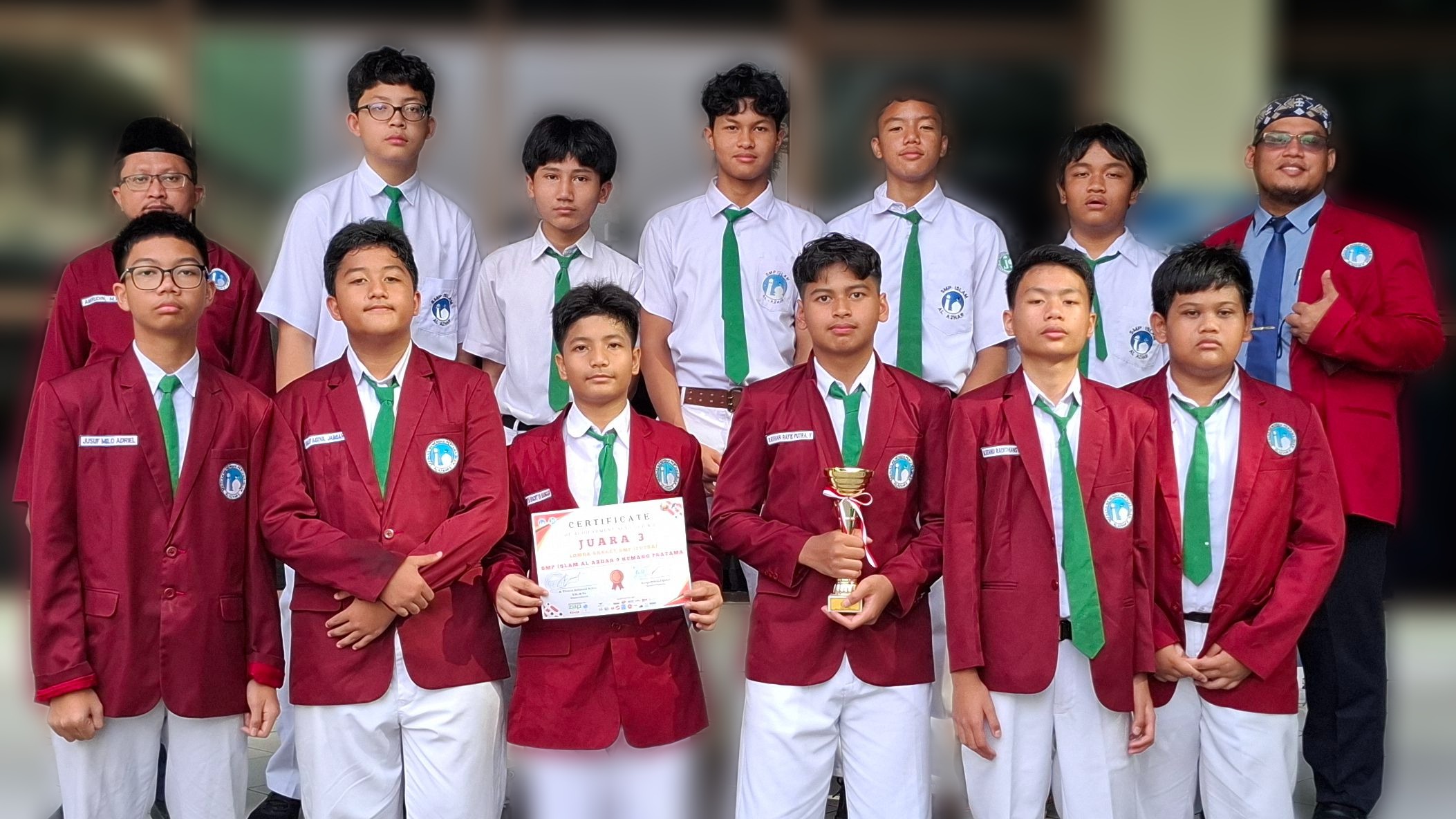 Boys’ Basketball Team Wins 3rd Place at the Alto Cup Al Azhar 18 Islamic Senior High School Grand Wisata
