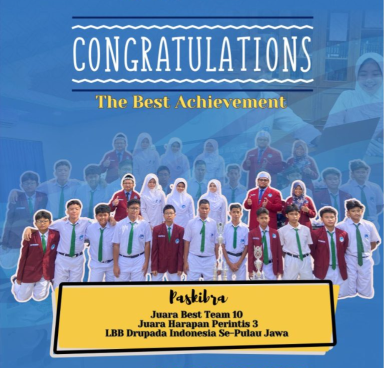 Paskibra the Paskibra team of Al Azhar 9 Islamic JHS won Best Team 10 and Third Honorable Mention Pioneer at the LBB Drupada Indonesia competition for all of Java