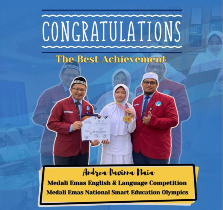 Andrea Davina Naia Wins 2 Gold Medals in the English & Language Competition and the National Smart Education Olympics