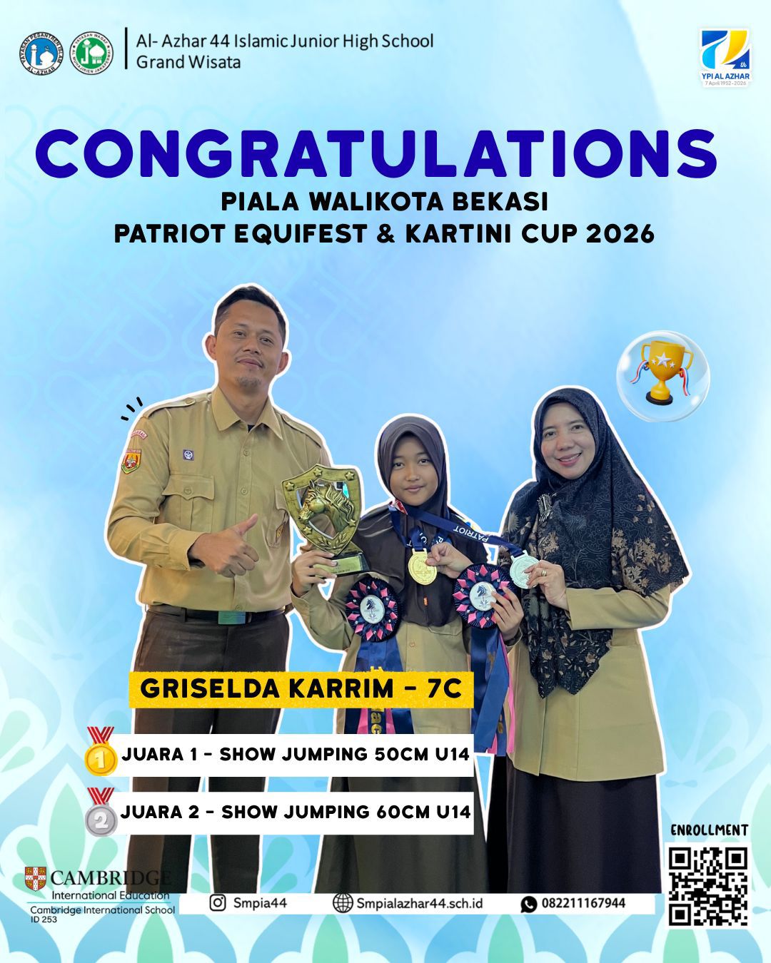 Griselda Karrim Competes in the 2026 Bekasi Mayor Cup Equestrian Event